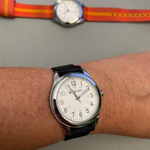 Set Of 2 Columbia Watches With Nylon Straps - Black & Orange - Picture 6 of 6